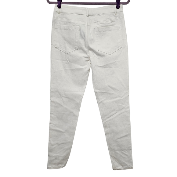 Cynthia Rowley White Floral Embroidered Jeans NWT - Picture 6 of 9